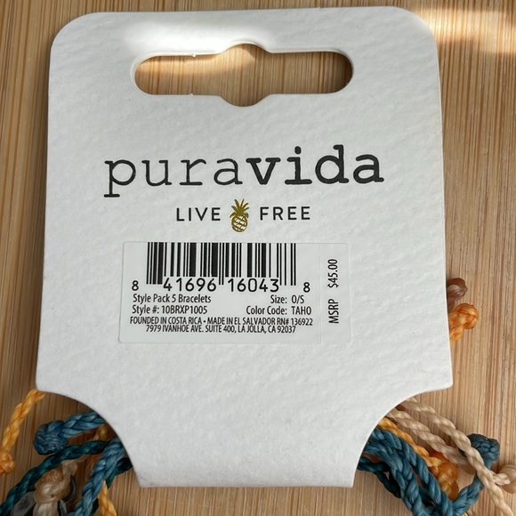 SOLD Off-site | Pura Vida Bracelets | 5-Set | NWT - Picture 10 of 10